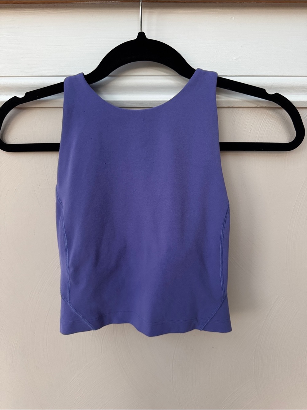 lulu-lemon Lavender Cropped High-Neck Tank